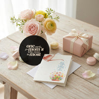 A vibrant Mother's Day card adorned with floral designs, celebrating the love for mothers