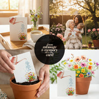 Beautifully designed Mother's Day cards showcasing flowers and plants, celebrating the joy of motherhood