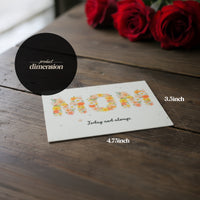 A cheerful Mother's Day card decorated with flowers, designed to honor and celebrate mothers on their special day