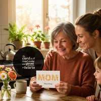 Cheerful Mother's Day card showcasing beautiful blooms, perfect for expressing gratitude to moms