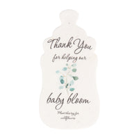 Baby Bottles Plantable Seed Paper – Set of 15 (Green) - Seed Bloom Gifts