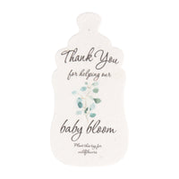 Baby Bottles Plantable Seed Paper – Set of 15 (Green) - Seed Bloom Gifts