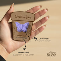 3D Purple Butterfly Plantable Seed Paper- Set of 24- Seed Bloom Gifts