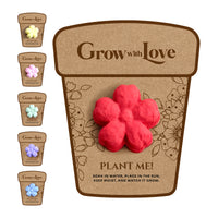 3D Red Flower Plantable Seed Paper- Set of 24- Seed Bloom Gifts
