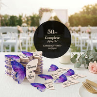 Bloom Wedding Favor butterfly seed paper, 50-piece set