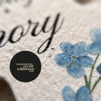 Forget Me Not Memorial Favors