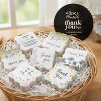 A basket containing Bloom Thank You cards and tags, showcasing a warm and thoughtful gesture of appreciation