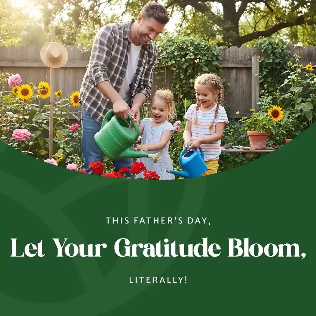 This Father's Day. let your gratitude bloom. literally.