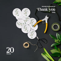 Plantable Seed Paper Thank You Tags – 20 Round Wildflower Tags for Wedding Favors & Special Occasions - Seed Bloom Gifts