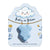 Pink onesie seed pop favor with happy cloud design and "Baby in Bloom" text, includes planting instructions