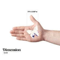 butterfly seed paper favors dimension guide