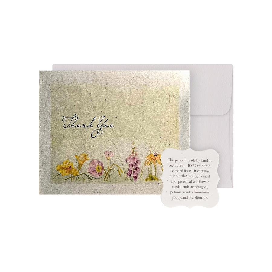 Thank You Set Plantable Seed Paper– Set of 6 - Seed Bloom Gifts
