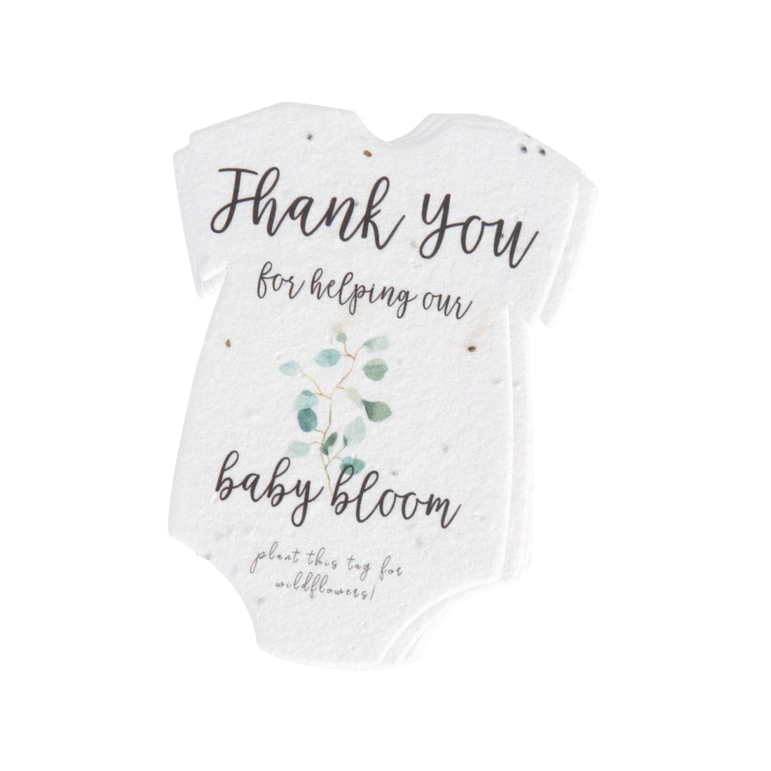 Onesie Plantable Seed Paper – Set of 5 (Green) - Seed Bloom Gifts