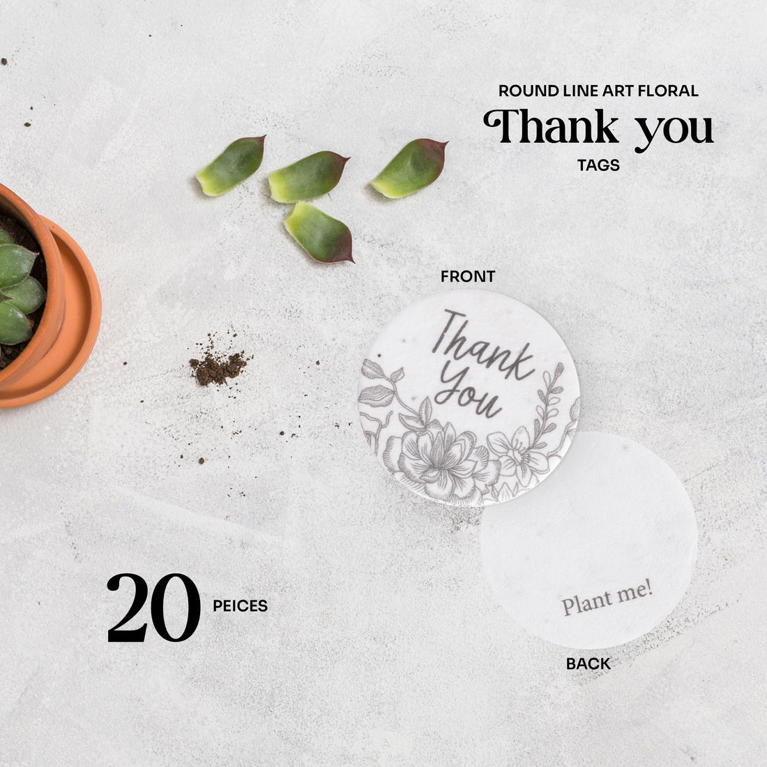 Bloom Thank You Tags