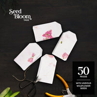 Pink Blank Tags Plantable Seed Paper – Set of 50 - Seed Bloom Gifts