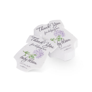 Onesie Plantable Seed Paper - Set of 15 (Hydrangea) - Seed Bloom Gifts