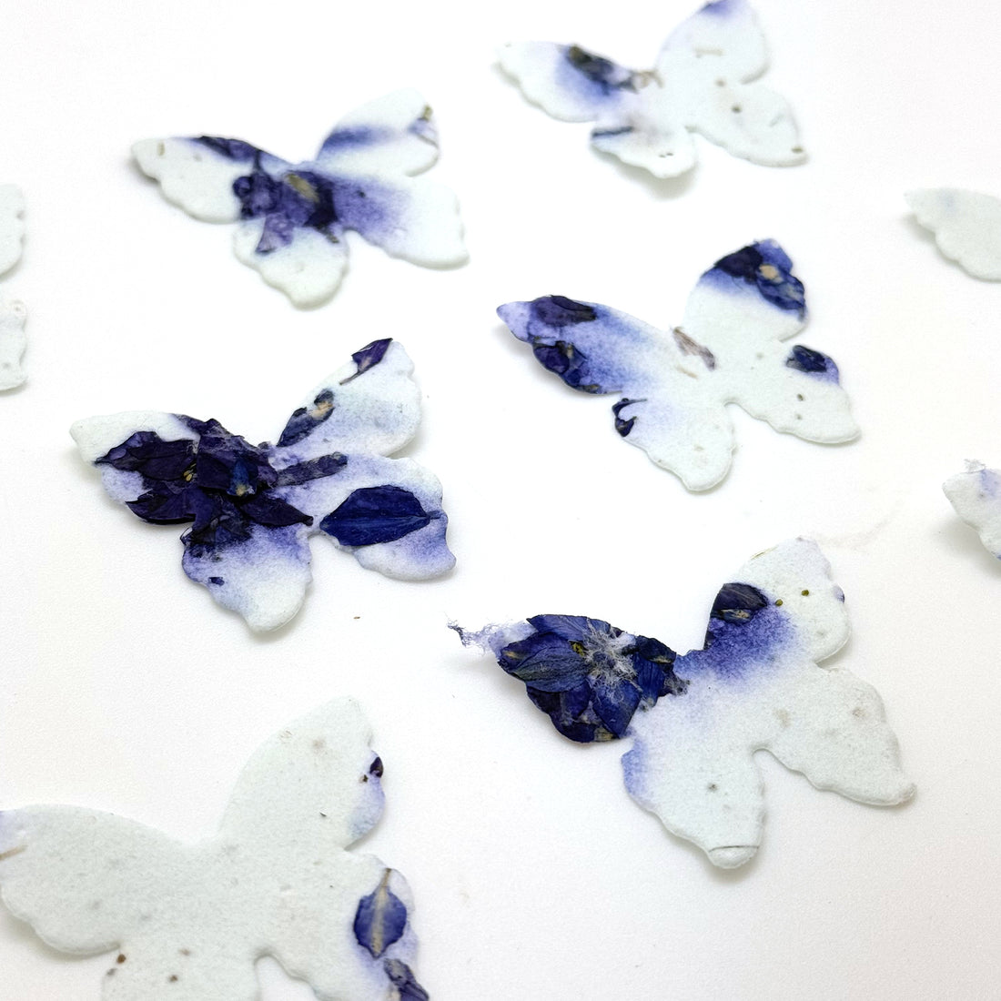 Small Purple Butterflies Plantable Seed Paper – Set of 50 - Seed Bloom Gifts