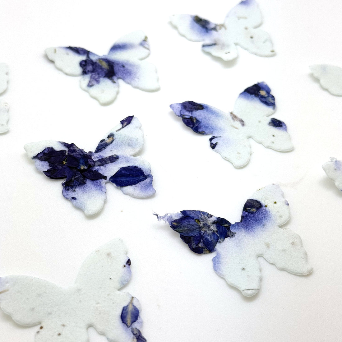 Small Purple Butterflies Plantable Seed Paper – Set of 50 - Seed Bloom Gifts