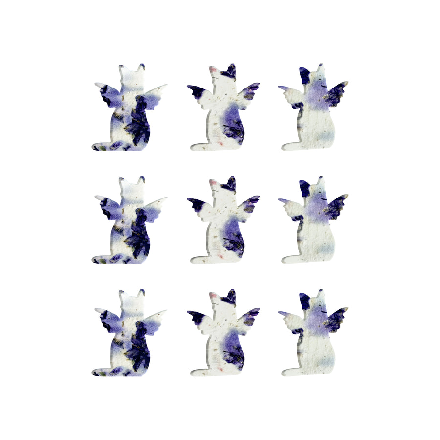 Purple Cat Plantable Seed Paper – Set of 24 - Seed Bloom Gifts