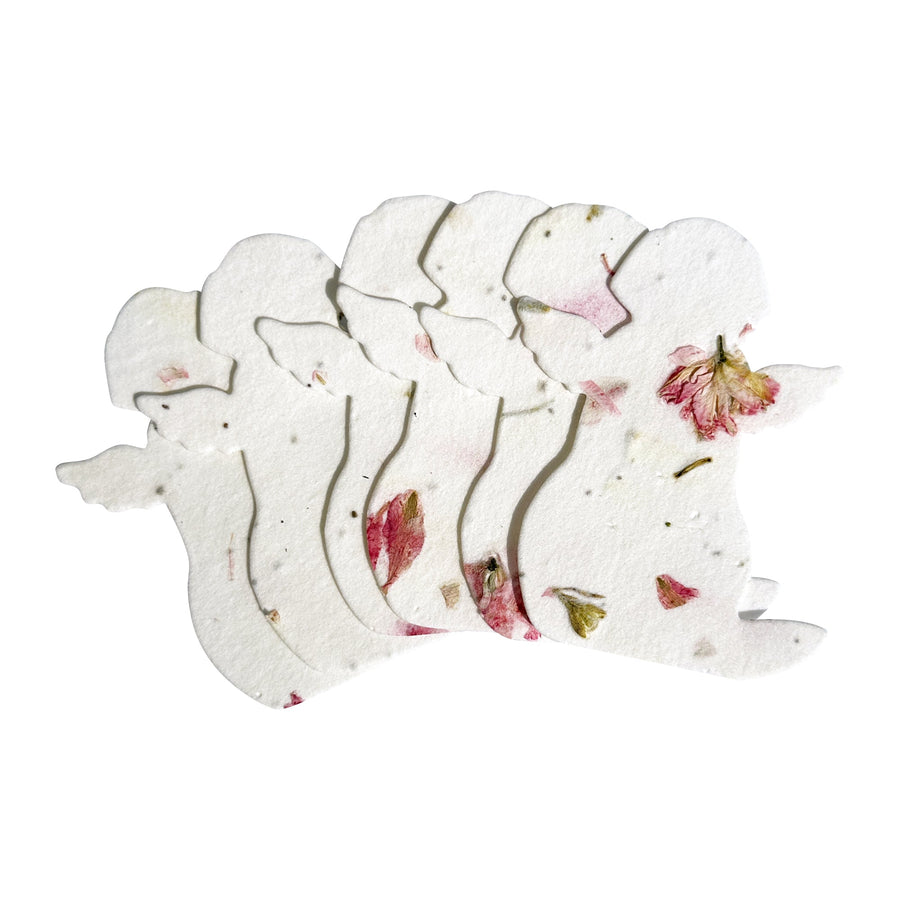 Pink Dog Plantable Seed Paper – Set of 24 - Seed Bloom Gifts