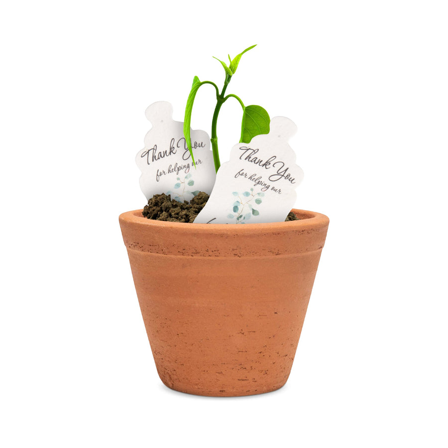 Baby Bottles Plantable Seed Paper –  Set of 15 (Green) - Seed Bloom Gifts
