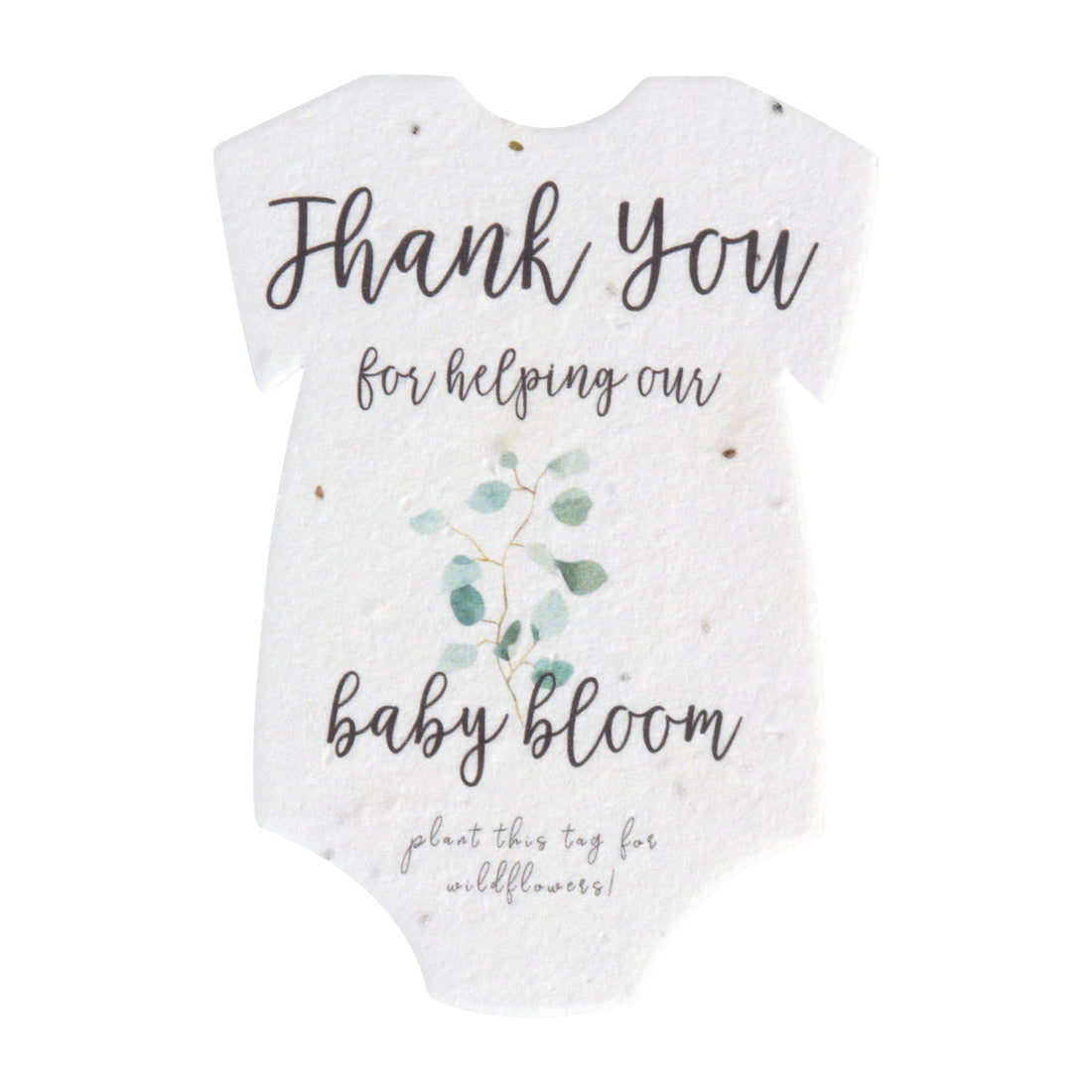 Onesie Plantable Seed Paper - Set of 15 (Green) - Seed Bloom Gifts