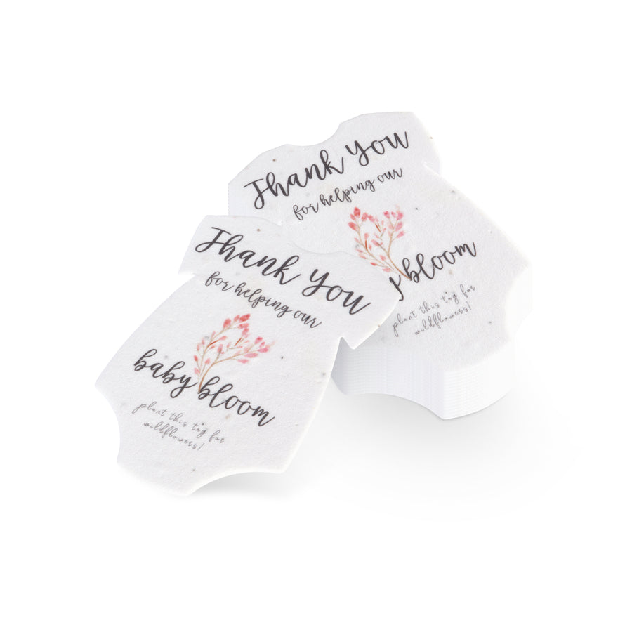 Onesie Plantable Seed Paper - Set of 15 (Protea) - Seed Bloom Gifts