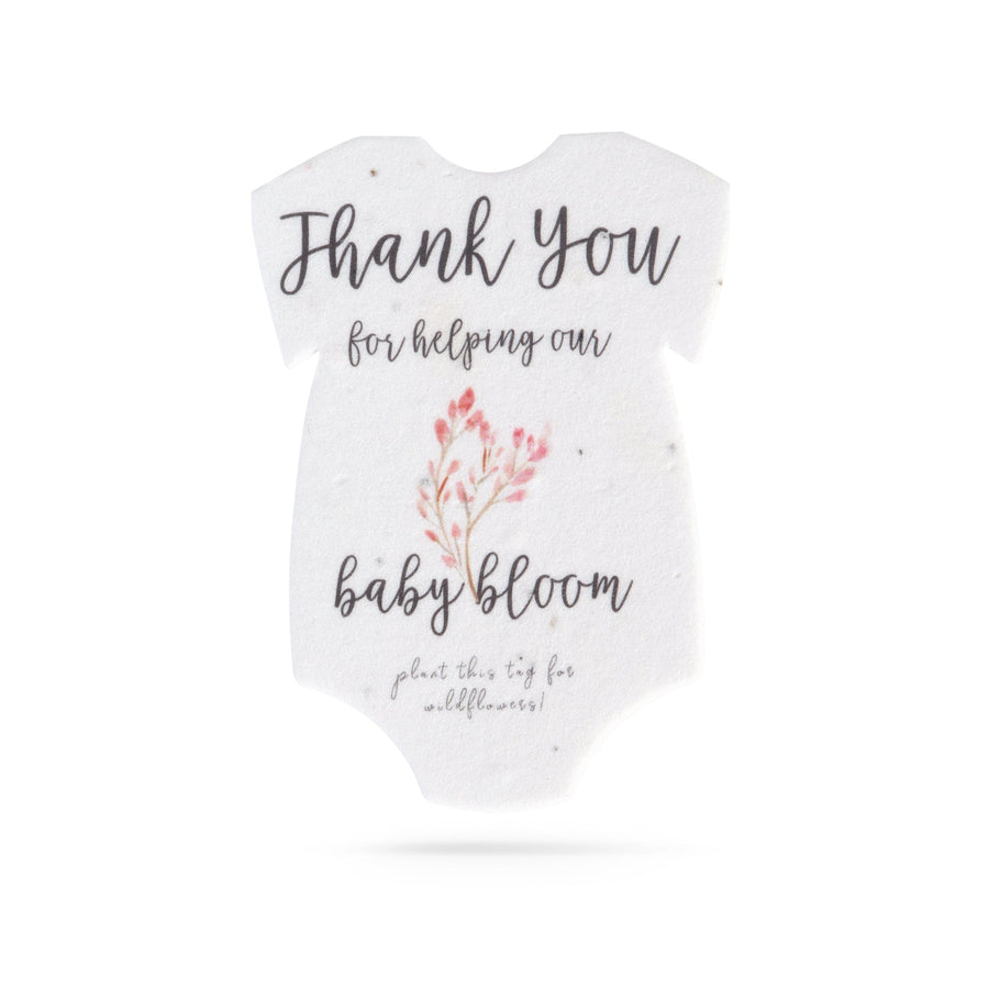 Onesie Plantable Seed Paper - Set of 15 (Protea) - Seed Bloom Gifts