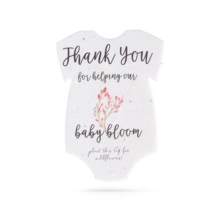 Onesie Plantable Seed Paper - Set of 15 (Protea) - Seed Bloom Gifts