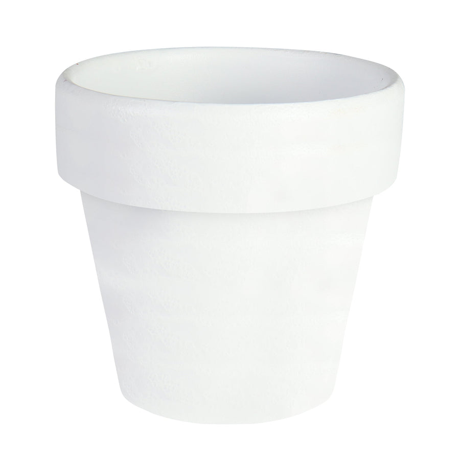 Mini White Terracotta Pots - Set of 12