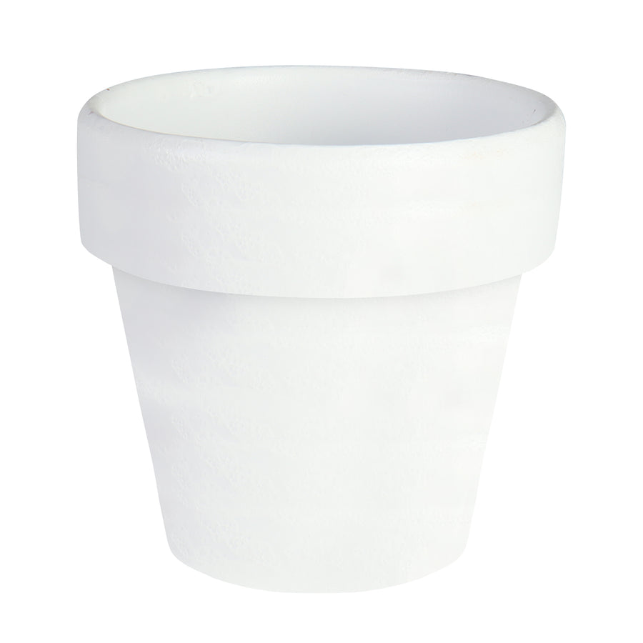 Mini White Terracotta Pots - Set of 12