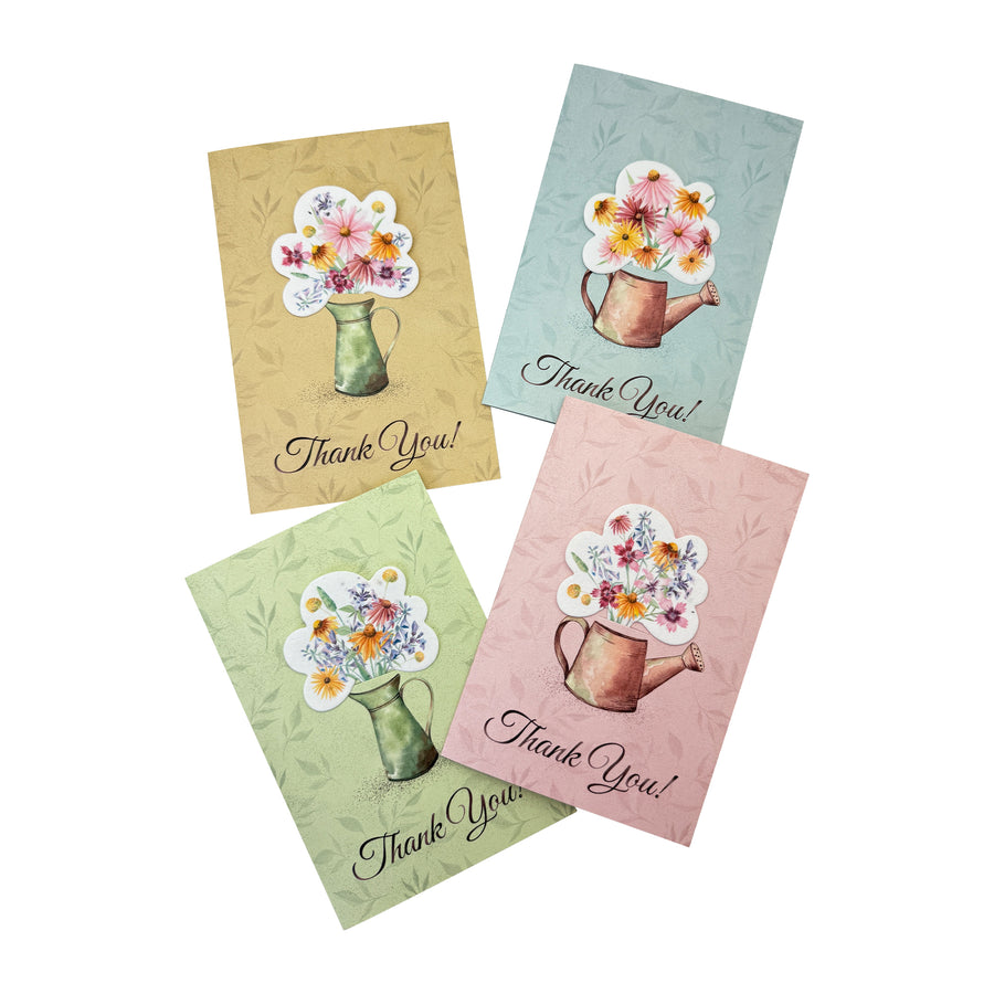 Floral plantable seed thank you cards from Seed Bloom Gifts – compostable stationery