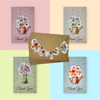 Botanical plantable seed thank you cards with flower print – Seed Bloom Gifts