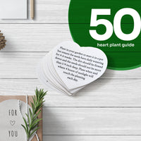 Heart Planting Guide with Glassine Envelopes - Set of 50 - Seed Bloom Gifts