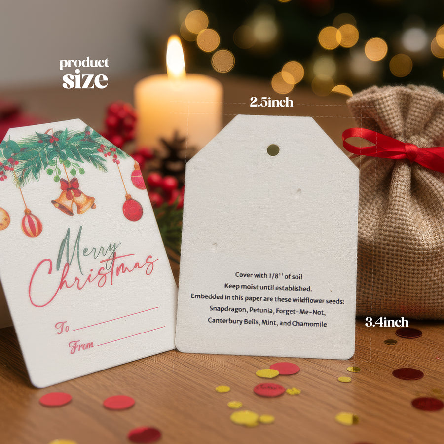Christmas Holiday Gift Tags – 24pcs / 48pcs Set