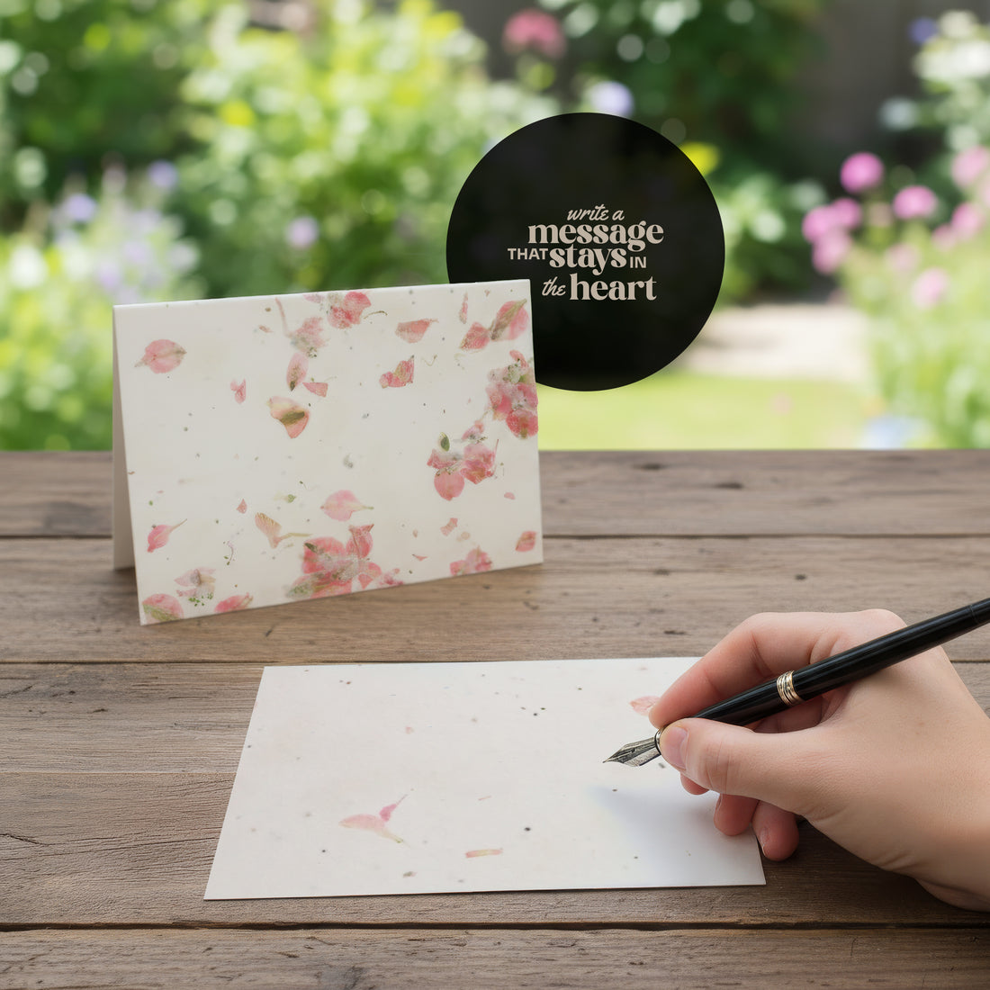 Handmade floral note cards featuring a Bloom Thank You" design with vibrant flowers. Perfect for expressing gratitude