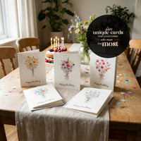A table displaying Bloom Birthday Cards with messages that say "Happy Earth Day