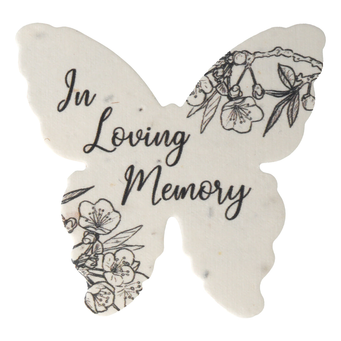 Butterfly-shaped memorial plantable favor by Seed Bloom Gifts with &