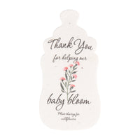 Baby Bottles Plantable Seed Paper –  Set of 15 (Pink) - Seed Bloom Gifts