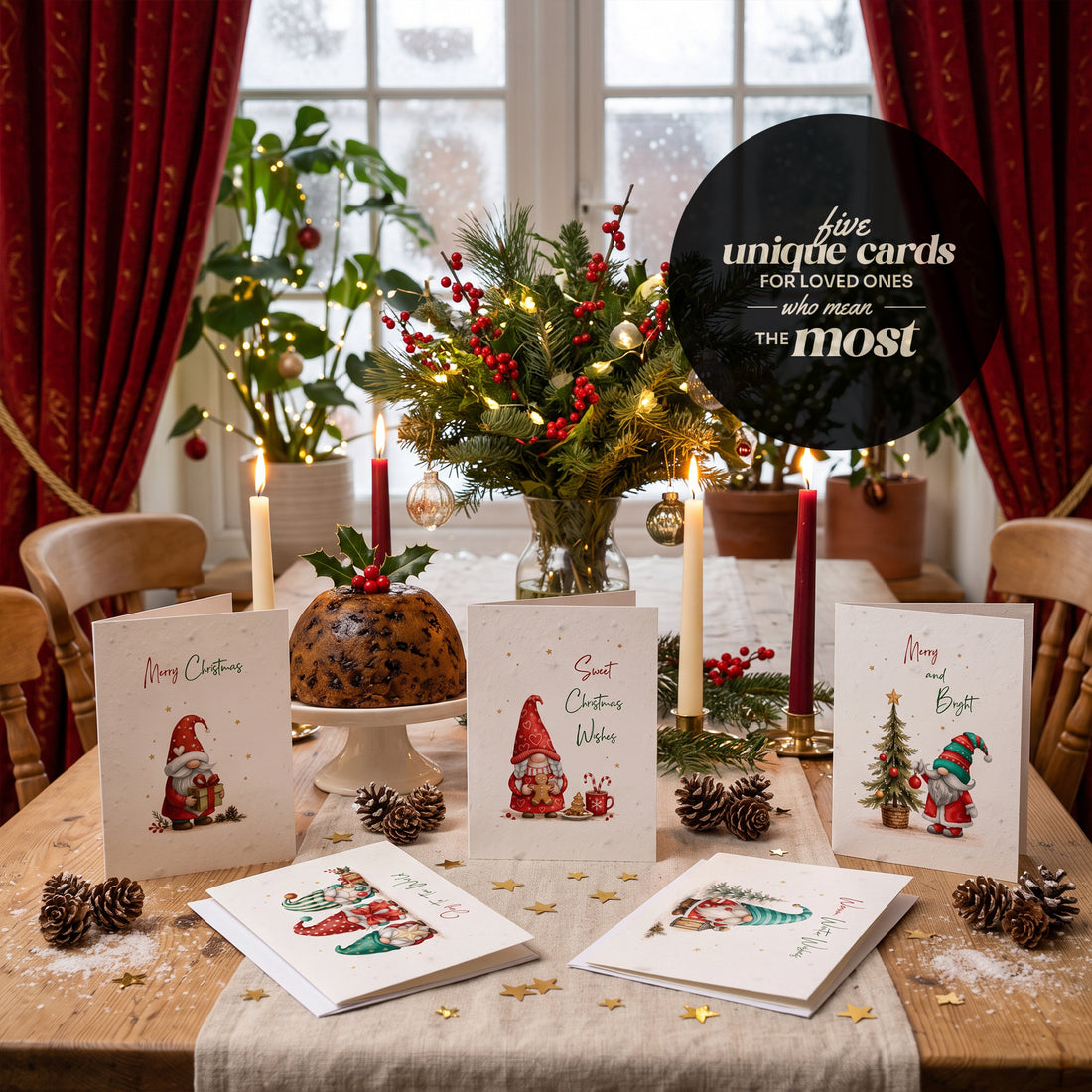 Bloom Illustrated Christmas Cards