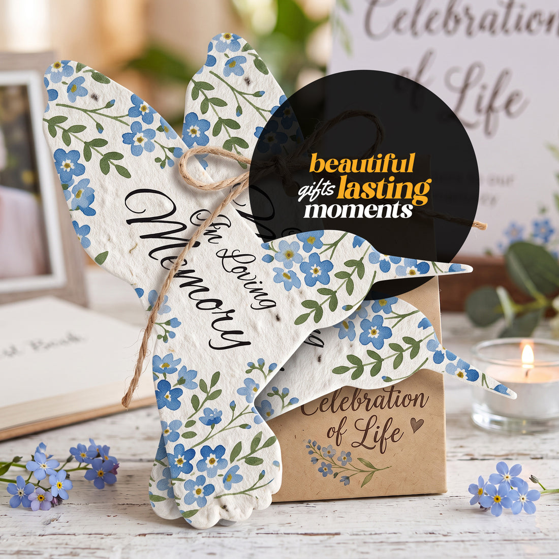 Forget Me Not Memorial Favors