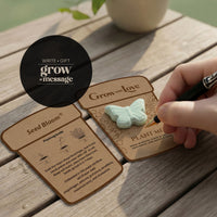 3D Green Butterfly Plantable Seed Paper- Set of 24- Seed Bloom Gifts