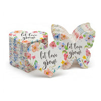 Hearts and Butterfly Favor stacks, let love grow seed paper
