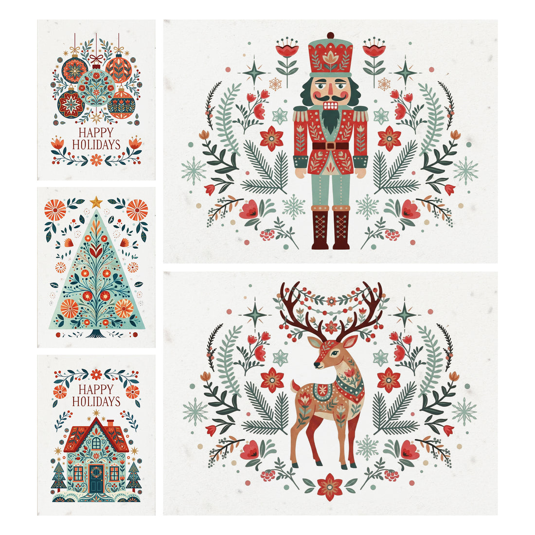 Bloom Illustrated Christmas Cards