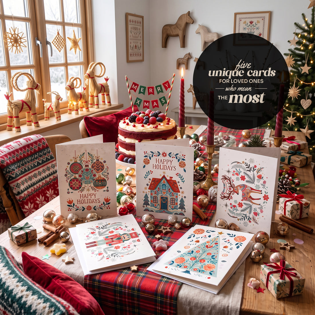 Bloom Illustrated Christmas Cards