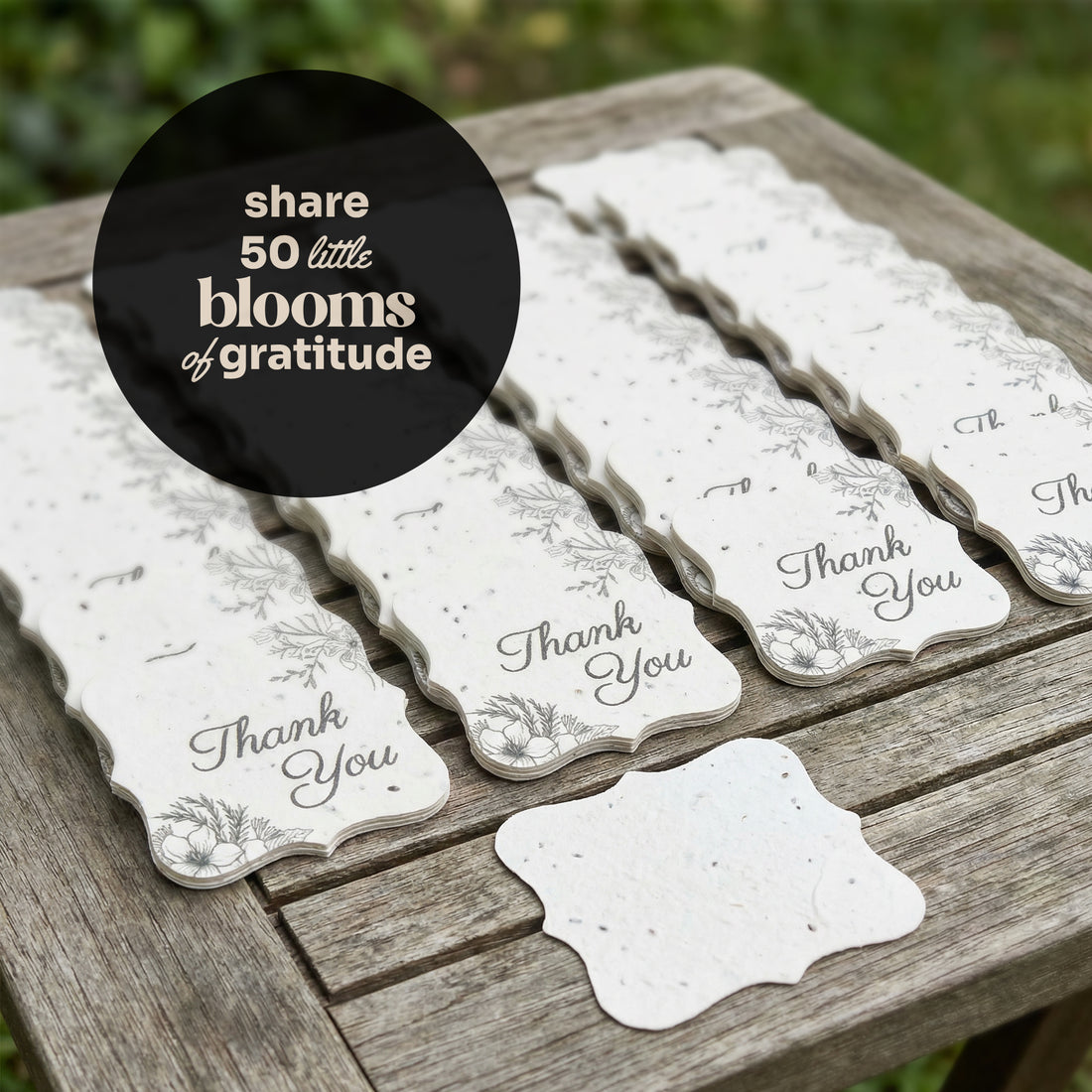 Bloom Bulk Thank You Tags