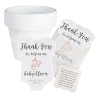 Baby Shower Bundle 2 – Pink Onesie Seed Paper with Terracotta Pots (30 Sets)