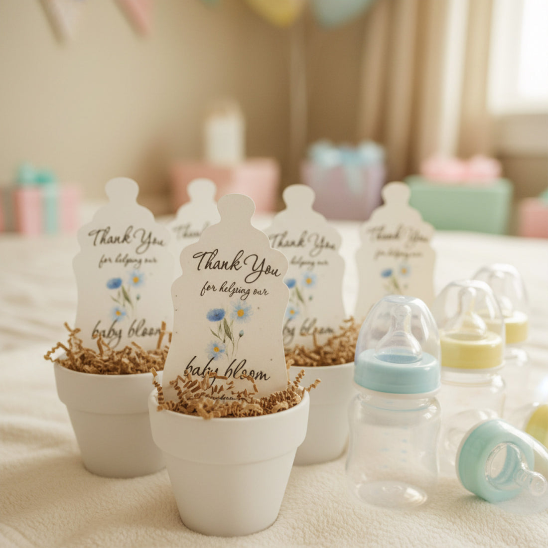 Baby shower favors by Seed Bloom Gifts with &