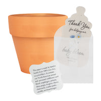 Baby Shower Bundle  5 – Blue Baby Bottle Seed Paper Favors with Terracotta Pots (30 Sets)