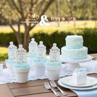 Baby Shower Bundle  6 – Green Baby Bottle Seed Paper Favors with Terracotta Pots (30 Sets) (Copy)